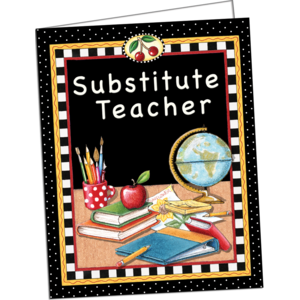 TCR4834 Substitute Teacher Pocket Folder from Mary Engelbreit Image