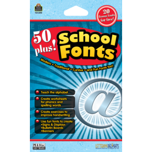 TCR5095 50 Plus School Fonts Image