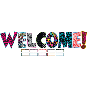 TCR5144 Fancy WELCOME Bulletin Board Display Set Image