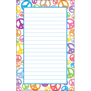 TCR5167 Peace Signs Notepad Image