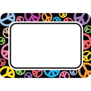 TCR5175 Peace Signs Name Tags/Labels Image