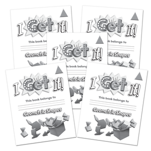 TCR51985 I Get It! Geometric Shapes Student Book-Level 1 5-Pack Image