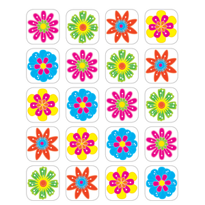 TCR5201 Fun Flowers Stickers Image