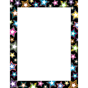 TCR5262 Fancy Stars Computer Paper Image