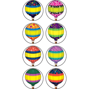 TCR5271 Hot Air Balloons Mini Stickers Image