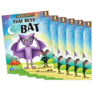 TCR53308 Animal Antics: That Busy Bat - Short Vowel a Reader - 6 Pack Image
