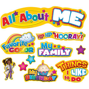 TCR5334 All About Me Mini Bulletin Board Display Set Image