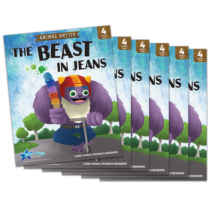 TCR53480 Animal Antics: The Beast in Jeans - Long e Vowel Reader - 6 Pack Image