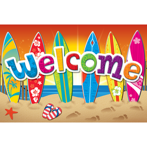 TCR5363 Surf's Up Welcome Postcards Image