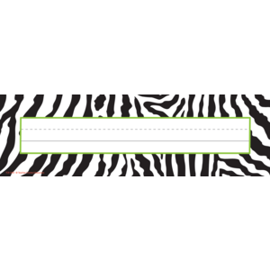 TCR5401 Zebra Flat Name Plates Image
