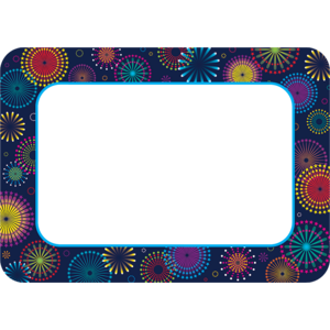 TCR5455 Fireworks Name Tags/Labels Image