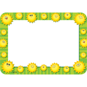 TCR5456 Happy Suns Name Tags/Labels Image