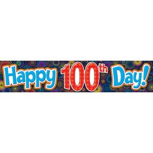 TCR5516 Fireworks Happy 100th Day Banner Image