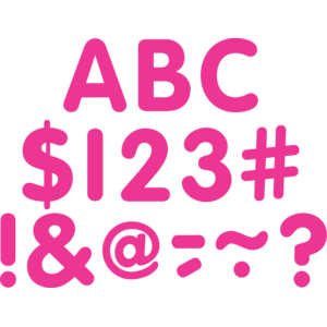 TCR5561 Hot Pink Classic 2" Letters Uppercase Pack Image
