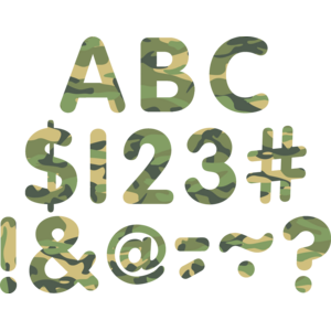 TCR5565 Camouflage Classic 2" Letters Uppercase Pack Image