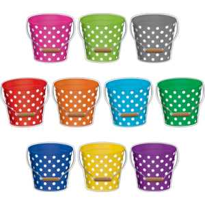 TCR5631 Polka Dots Buckets Accents Image
