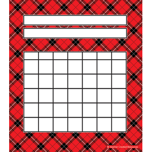TCR5696 Red Plaid Incentive Charts Image