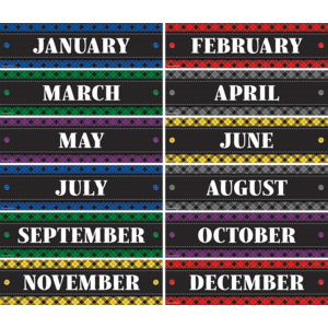 TCR5699 Plaid Monthly Headliners Image