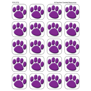 TCR5775 Purple Paw Prints Stickers Image