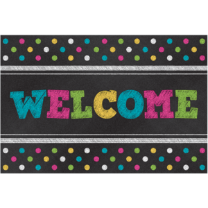 TCR5838 Chalkboard Brights Welcome Postcards Image