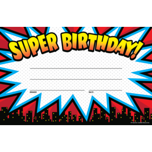 TCR5844 Superhero Super Birthday Awards Image