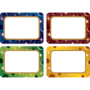 TCR5854 Stellar Space Name Tags/Labels Multi-Pack Image