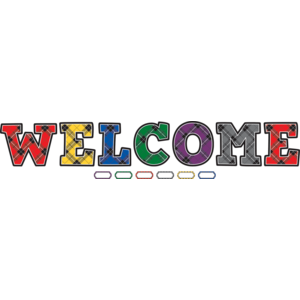 TCR5865 Plaid Welcome Bulletin Board Display Set Image