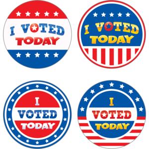 TCR5898 I Voted Today Wear 'Em Badges Image