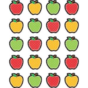 TCR5912 Dotty Apples Stickers Image