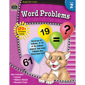 TCR5926 Ready-Set-Learn: Word Problems Grade 2 Image
