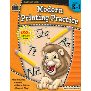 TCR5949 Ready-Set-Learn: Modern Printing Practice Grade K-1 Image