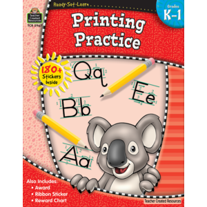 TCR5967 Ready-Set-Learn: Printing Practice Grade K-1 Image