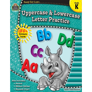 TCR5973 Ready-Set-Learn: Uppercase and Lowercase Letter Practice Gr. K Image