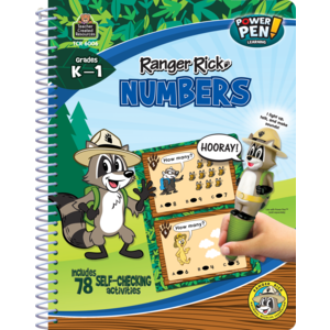 TCR6006 Ranger Rick Power Pen Learning Book: Numbers Image