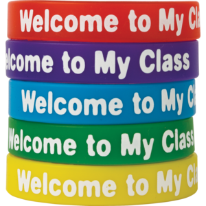 TCR6023 Welcome to My Class Wristbands 10-Pack Image