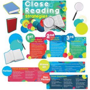 TCR60237 Close Reading Strategies Bulletin Board Display Set Image