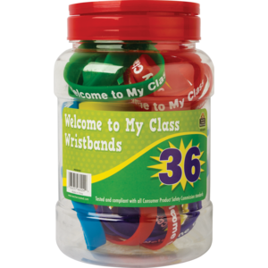 TCR6024 Welcome to My Class Wristbands Jar Image