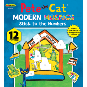 TCR60242 Pete the Cat Modern Mosaics Stick to the Numbers Image