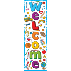 TCR60361 School Doodles Welcome Banner Image