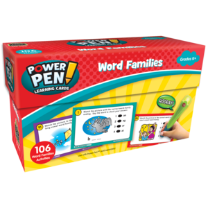 TCR6105 Power Pen Learning Cards: Word Families Image
