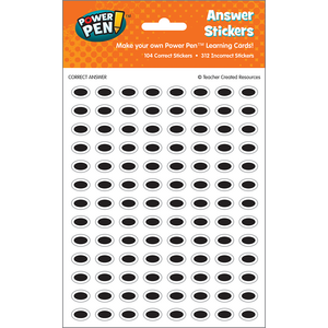 TCR6168 Power Pen Learning Cards Answer Stickers Image