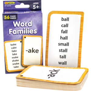 TCR62043 Word Families Flash Cards Image