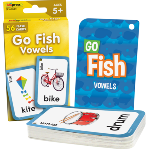 TCR62049 Go Fish Vowels Flash Cards Image