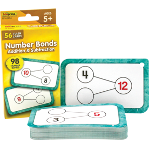 TCR62054 Number Bonds Flash Cards - Addition and Subtraction Image
