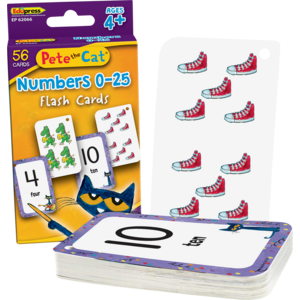 TCR62066 Pete the Cat® Numbers 0-25 Flash Cards Image