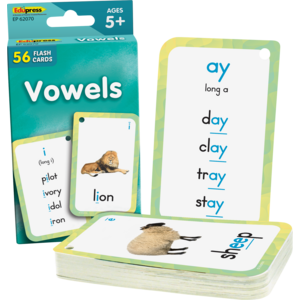 TCR62070 Vowels Flash Cards Image