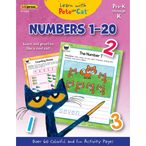 TCR62086 Learn with Pete the Cat: Numbers 1-20 Image