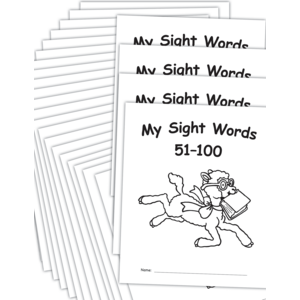 TCR62143 My Own Books: My Sight Words 51-100, 25-pack Image