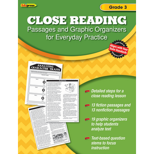 TCR62561 Close Reading Practice Book Grade 3 Image