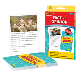 TCR62987 Fact or Opinion Practice Cards Yellow Level Image